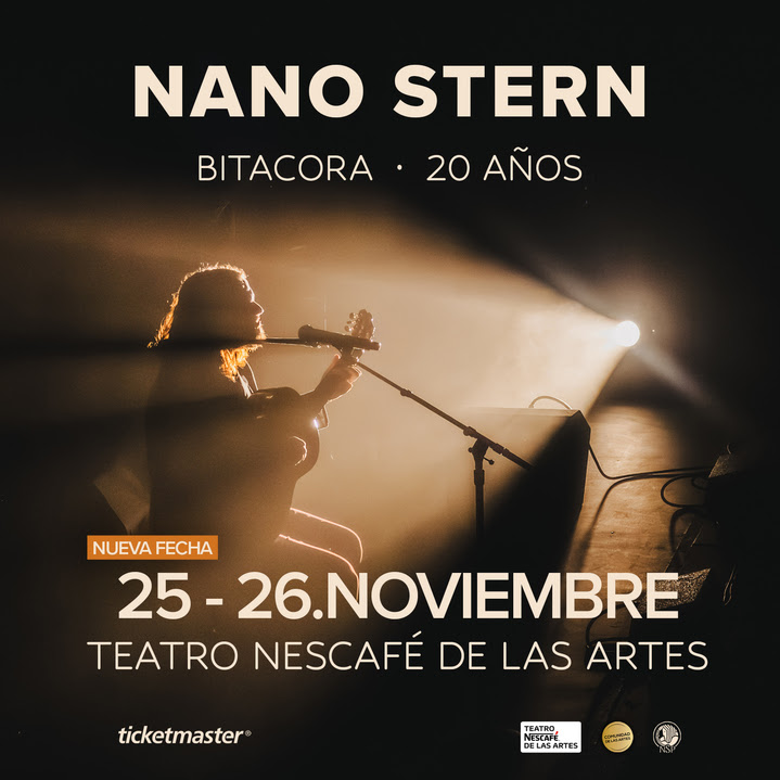 Nano Stern agenda nueva fecha en Teatro Nescafé